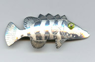 Silver Grouper Pin